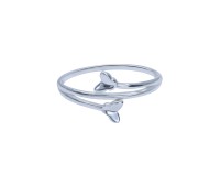 Double Butterfly Silver Ring NSR-4212